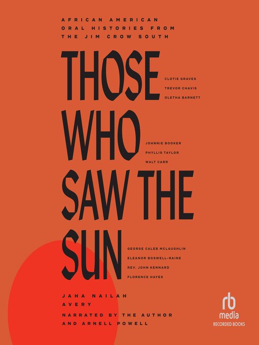 Title details for Those Who Saw the Sun by Jaha Nailah Avery - Wait list